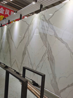 Calacatta White Nano Glass Artificial Stone Slabs
